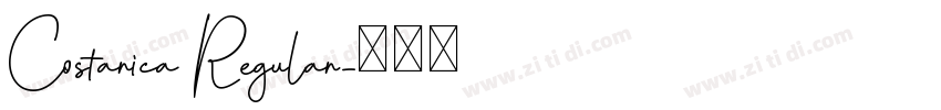 Costarica Regular字体转换